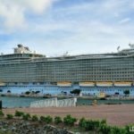 Royal Caribbean Oasis of the Seas docked at port - Let's Cruise Kids blog